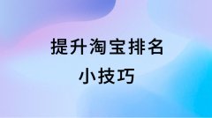 <b>淘宝代运营-提升店铺排名小技巧</b>